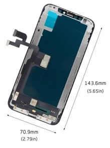 1 Bộ Phận Thay Thế Bộ Số Hóa Cảm Ứng LCD Tương Thích Với Iphone Xs A2097 A1920 A2100 A2098, Không Có Điểm Chết - màu đen - Xem 2