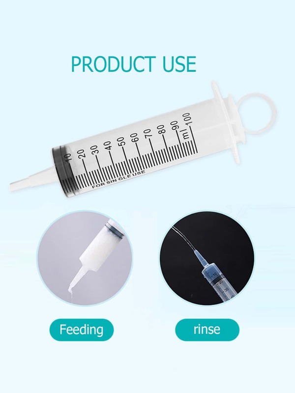 1pc Plastic Glue Injection Syringe Needles Feeding Enema Tool SHEIN USA