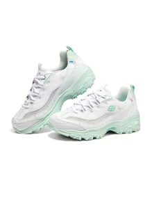 Skechers D'Lites 1.0 Women's Breathable Casual Shoes,Soft Comfortable Sneakers 896192-WMT - White - View 2