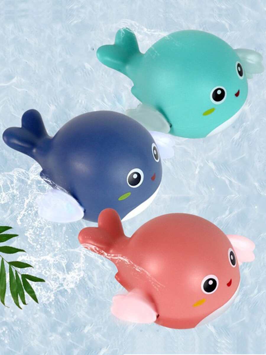 1 pieza Juguete de color al azar baño de bebe delfín para jugando en agua - Multicolor - Ver 1
