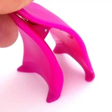 1 Miếng Lông mi giả Nhựa Dây da roi Applicator Nhíp Công cụ trang điểm - Màu Hồng Tươi - Xem 2