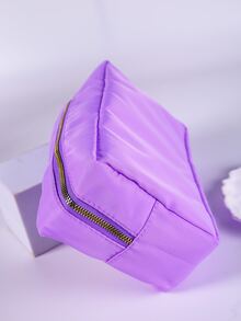 4件套简约大容量毛巾刺绣字母PU刺绣字母化妆包洗漱包 - 彩色 - 查看 7