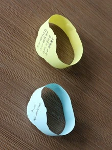 50pcs Watch Shaped Sticky Notes Memo Pad