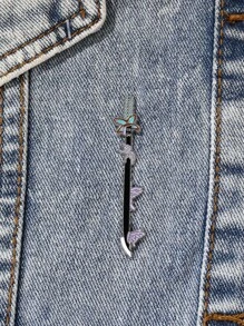 1 Miếng Mới Ra mắt Creative Kim loại Thanh kiếm Hình dạng Trâm cài - Loại bướm Thanh kiếm Trâm cài , Linh hoạt Quần áo , Phụ kiện túi , Huy hiệu , Hiện tại Đối với Sinh viên - Bạc - Xem 2