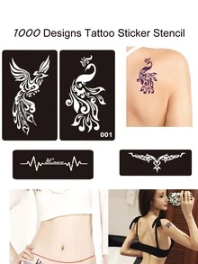 Men Boy Arm Legs Symbol Sanskrit Tattoo Sticker - Brown - View 3