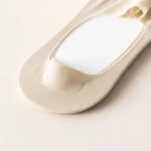 5 Pairs/Set Women's Plain Mesh Anti-Slip Invisible Short Socks - Multicolor - View 8