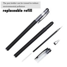 22 piezas/set 1 negro Pluma , 1 azul Pluma , 10 negro recargas , 10 azul recargas