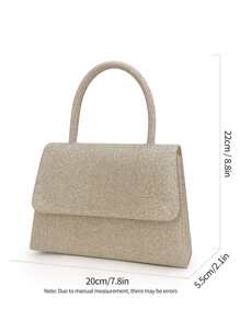 閃光亮片,閃閃發光,優雅精致的小閃片折疊方形袋手提包,派對晚宴包,派對女孩,女人,非常適合派對,婚禮,舞會,晚宴/宴會,是女性的最佳禮物