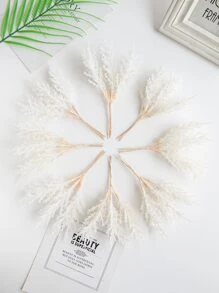 1 Bouquet (6 Heads) Of Artificial Plants, Mini Reed Bouquet, DIY Wreath Material, Bride'S Wrist Flower, Chest Flower, Head Flower Accessories, Wedding Decoration, Home Decoration, Valentine'S Day Gift, New Year Gift, Candy Box Packaging, Birthday Party Cake Decoration Materials, Valentine Day, Gift Gifts Graduation