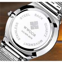 1 pièce Pour Homme Argent Montre À Quartz Avec Calendrier Fonction - Argent - Voir 7