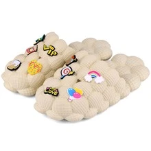Bubble Slides for Kids Golf Ball Slides Boys Girls Funny Lychee Bubble Slipper Non-Slip Kids Beach Pool Bedroom Slippers Sandals - 米色 - 查看 2