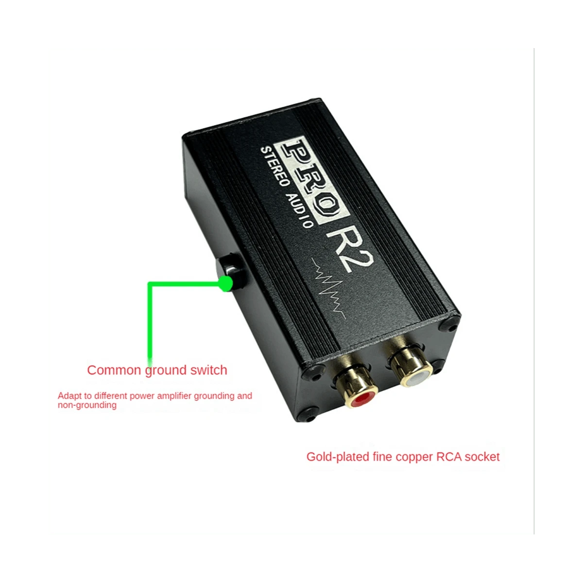 Ground Loop Audio Isolator Noise Filter RCA Noise Reducer for PC