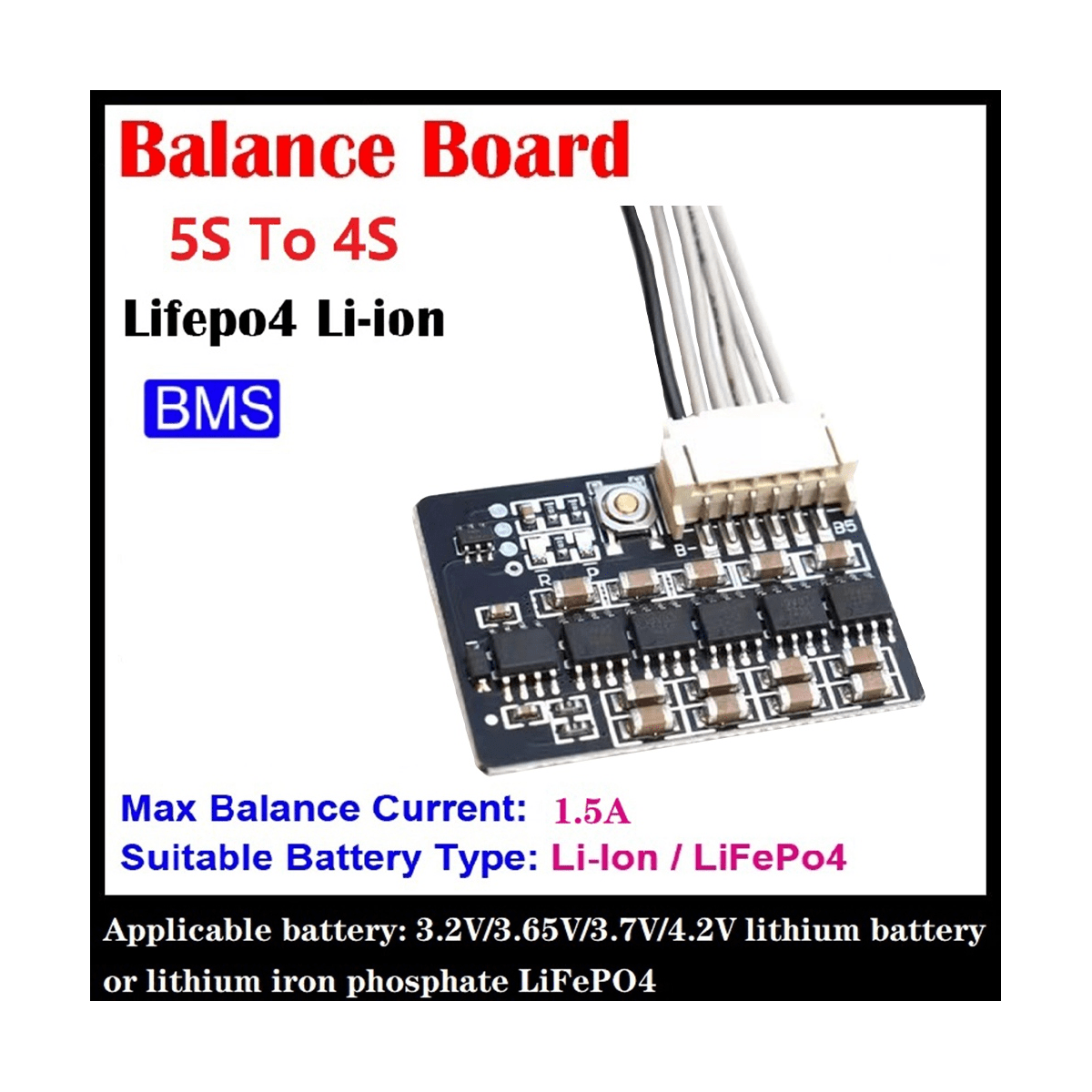 5S 1.5A 0.03V LiFePO4 Ternary LiIon Battery Energy Transfer Board
