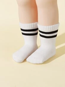 5雙/套條紋嬰兒襪 - 彩色 - 查看 5