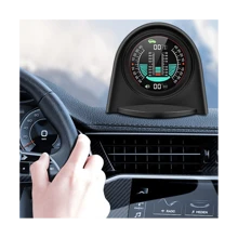 X94 Car HUD Digital Inclinometer Clinometer 4X4GPS Off-Road Auto Pitch Roll Angle Smart Head Up Display Slope Meter - Black - View 2