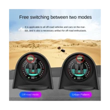 X94 Car HUD Digital Inclinometer Clinometer 4X4GPS Off-Road Auto Pitch Roll Angle Smart Head Up Display Slope Meter - Black - View 5