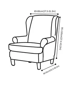 1pc Home Bedroom Wing-shaped Tiger Ottoman Cover - Grey - View 6