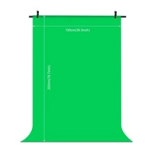 Puluz PULUZ Kit de support en forme de T pour fond de studio photo 1x2m avec clips (vert)