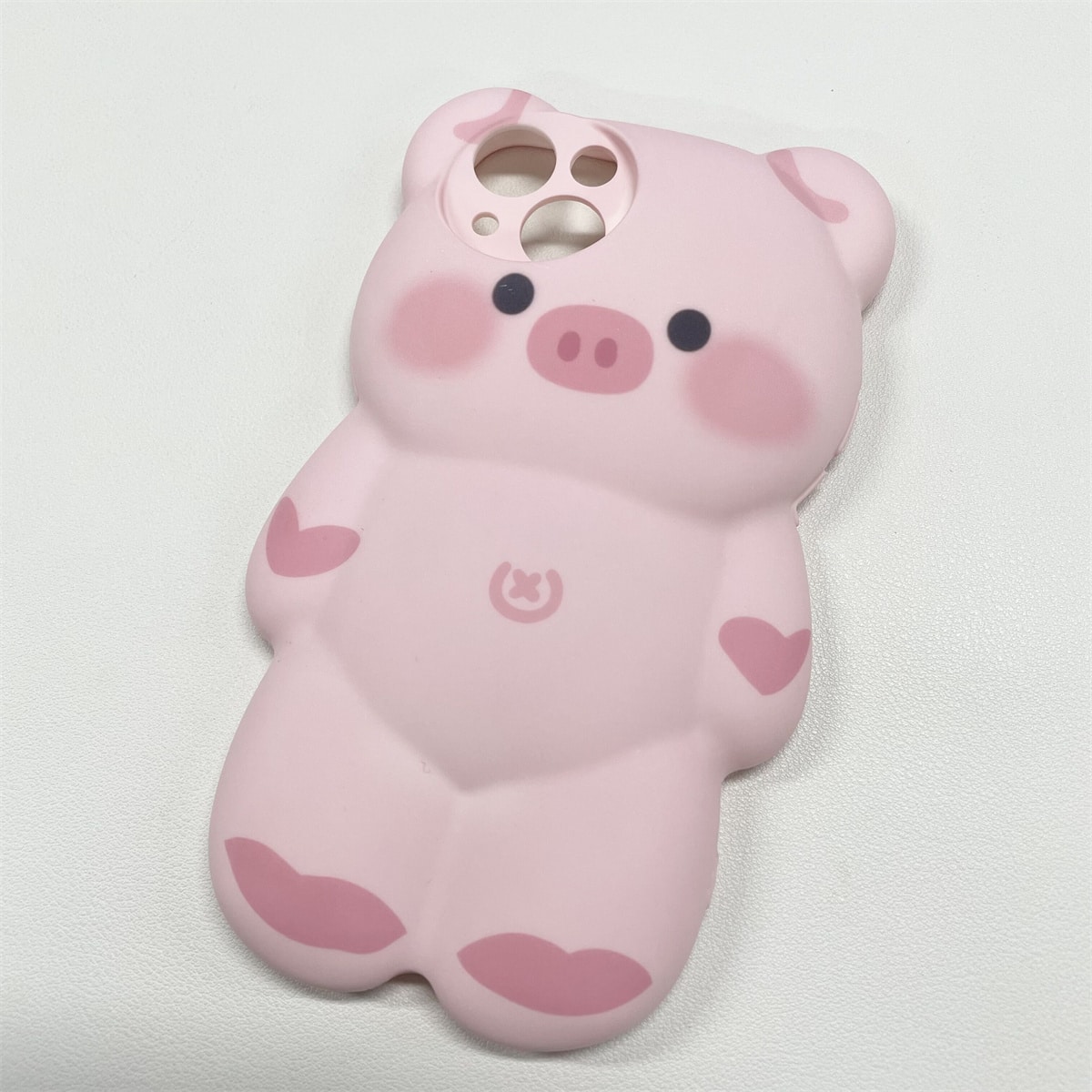 Cute Pink Silicone Pig Element Novelty Case Cute Baby Pink Ins Korean Style Cartoon Lovely Pink 3d Pig Design Phone Case Compatible With IPhone 14 Pro Max/13/12/11 Kawaii Waterproof Shockproof Anti-Fall Scratch Resistant Spring Gift Birthday Party