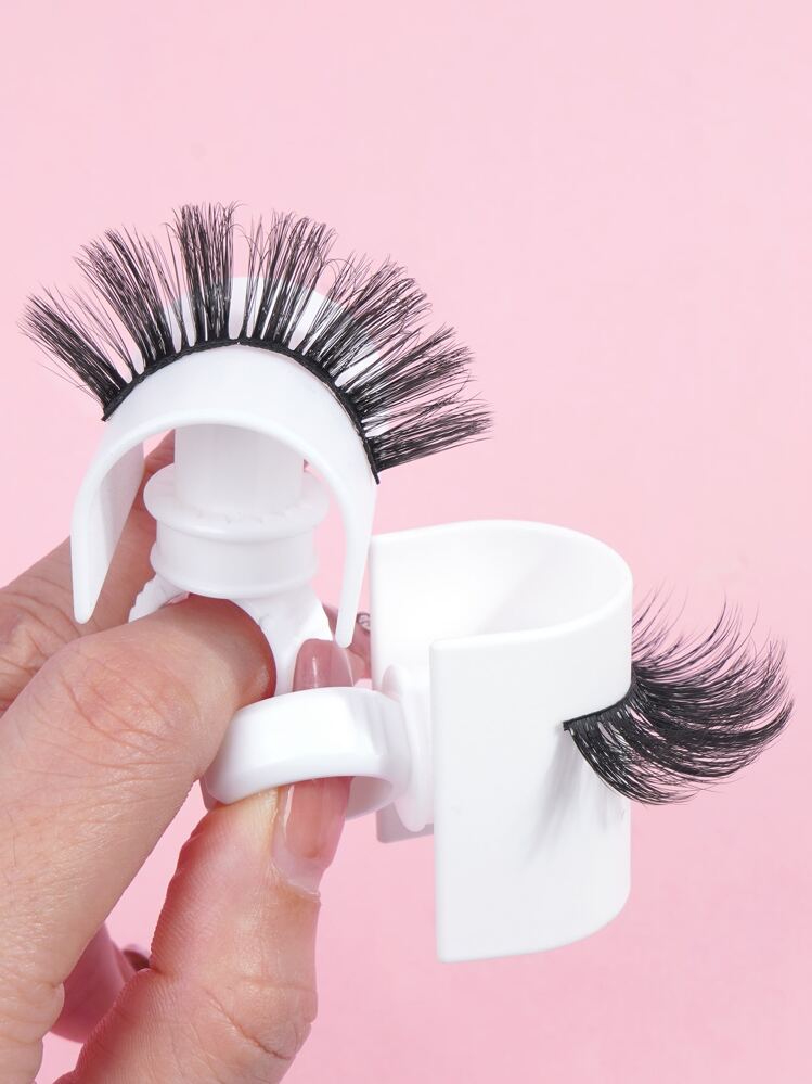 Happy Butterfly 10pairs/pack Curly Natural False Eyelashes, Made Of Artificial Mink Hair For Lengthening & Thickening - Black - View 5