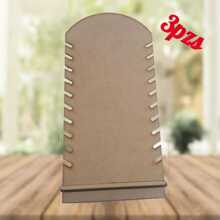 Exhibidor para Collares PAQ. 3pzs - Blanco y Negro - Ver 2