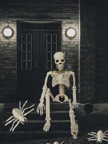 Decoración artificial araña esqueleto - Blanco - Ver 5