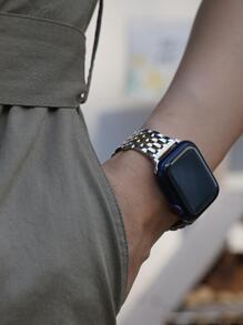 不锈钢表带与 Apple Watch 兼容 豪华 Apple Watch 表带可作为返校学生的礼物 - 彩色 - 查看 2