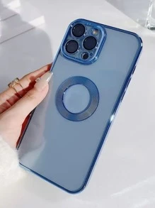 Electroplating Transparent Cd Pattern Phone Case