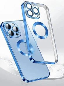 Electroplating Transparent Cd Pattern Phone Case
