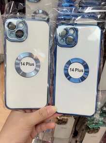 Electroplating Transparent Cd Pattern Phone Case