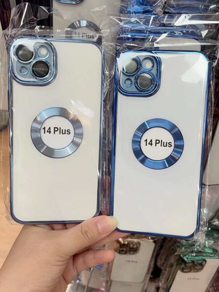 Electroplating Transparent Cd Pattern Phone Case