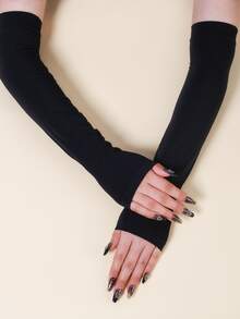 3 Pairs/set Basic Solid Color Arm Sleeves - Multicolor - View 3