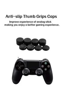 8pcs Silicone Thumb Grip Stick Cover Caps For PlayStation 4 Controller, Mushroom Head Button Covers, Anti-Slip, Anti-Sweat, Scratch-Resistant, Enhance Gaming Experience