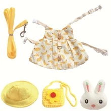 5 piezas/set Disfraz de mascota conejo ropa gato conejito vestimenta ( al azar estilo & color ) - Multicolor - Ver 8