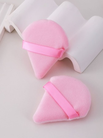 Makeup Puff,2pcs Triangular Shape Powder Puff Makeup Remover Pad Loose Powder Makeup Applicator Puffing Foundation
