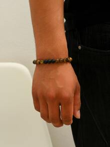 1 Đơn giản Có thể điều chỉnh Vòng tay cườm - màu nâu - Xem 4