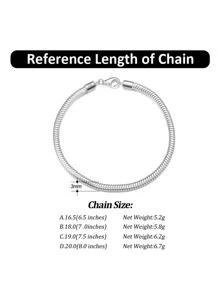 ORSA JEWELS 1入組純銀925手鍊,女式手鍊,生日派對紀念日禮物