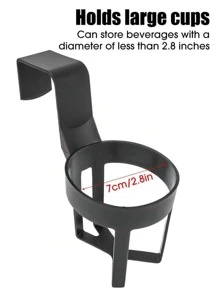 2pcs ABS Car Air Outlet Water Bottle Holder - Black - View 3