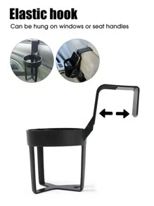 2pcs ABS Car Air Outlet Water Bottle Holder - Black - View 4