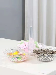 1 Đĩa Nhựa Trái Cây Có Thể Tháo Rời Nhỏ Hộp Ăn Nhẹ Cho Bàn Phòng Khách Bàn Ăn Sáng Tạo Món Kẹo Trang Trí Nhà - Trong sáng - Xem 4