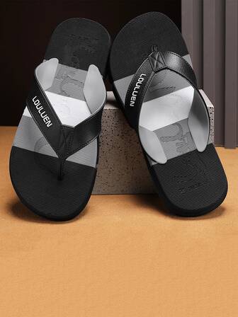 夏天新風格透氣男士人字拖時尚沙灘涼鞋
