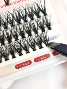 30pcs 16MM Chiều dài 30D 0.07 Độ dày Xoăn C Cá nhân Mở rộng lông mi , Dễ sử dụng DIY Nhà  Lông mi Ghép Bộ dụng cụ , - Màu Khaki - Xem 4