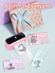 Phomemo M03 Portable Printer-2022 Bluetooth Portable Printer Photo Printer Wireless Portable Mobile Printer Thermal Printer Compatible with iOS + Android,Gift for Mom,Cute School Supplies-Pink - Pink - View 6