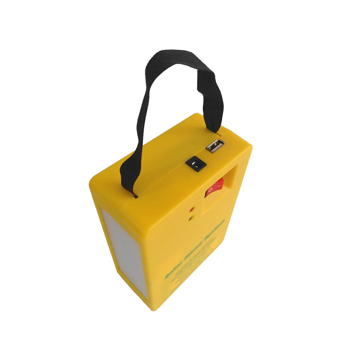 Solar Panel Light 2 Bulb Kit Solar System Energy Saving Solar Light - Yellow - View 1