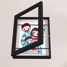 1入組兒童藝術收納盒、磁性相框、海報裝飾圖片收納盒可容納150張圖片、家居裝飾、兒童房裝飾、適合畢業派對禮物、兒童節禮物、婚禮季節禮物 - 黑色 - 查看 1