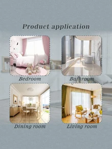 2pcs Black Magnetic Curtain Tiebacks - Black - View 5