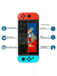 2 szt. Szkło hartowane do ekranu, kompatybilne z Switch/Switch OLED/New Switch2 (2025), konsolą do gier Switch Lite, pełną folią ochronną ekranu konsoli do gier, kompleksowa folia antyzarysowa i przeciwupadkowa