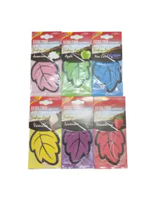 6pcs Leaf Shaped Car Air Freshener - Multicolor - View 3