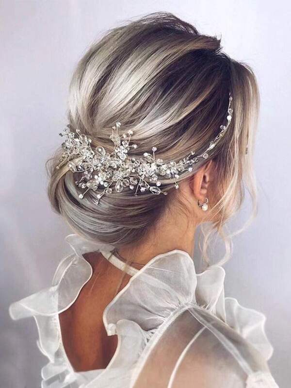 1 Peça Elegante e da Moda Tiara de Cristal e Strass para Mulheres, Perfeita para Formatura e Festas de Casamento, Tiaras, Faixa de Cabeça, Turbante, Faixa de Suor