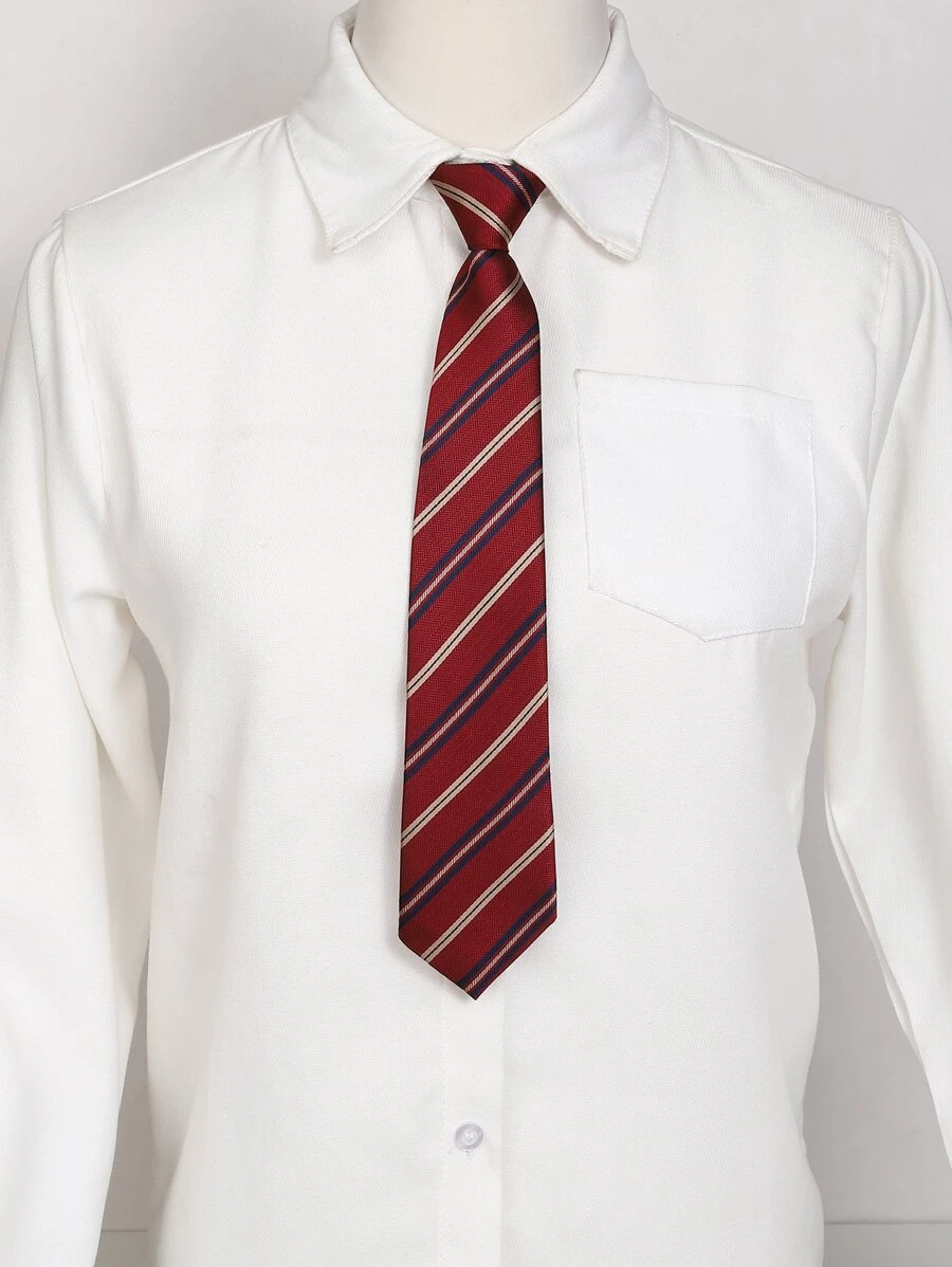 1入組獨特斜條紋休閒女士們領帶帶翻動設計 - 彩色 - 查看 1